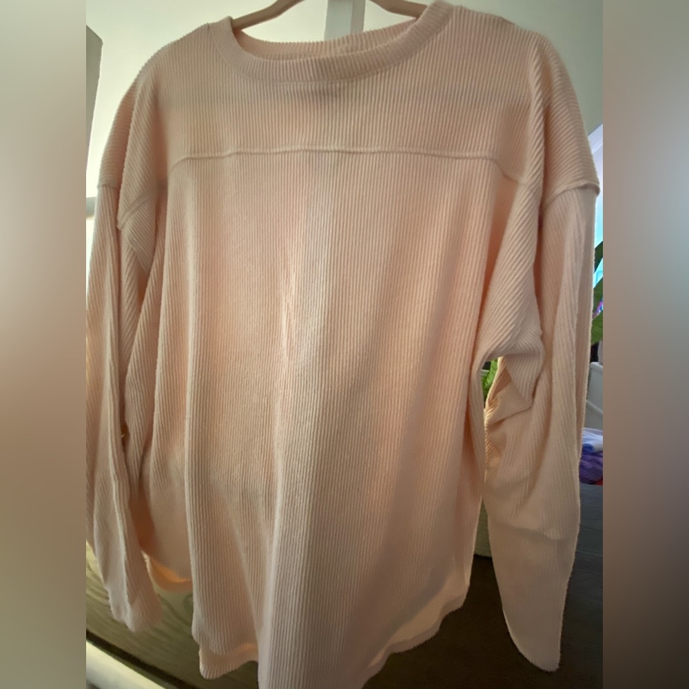 Pink super-soft long sleeve top XXL